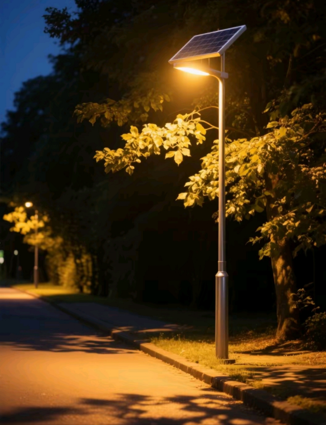 城市夜妝師——南德太陽能路燈的光影藝術(shù)